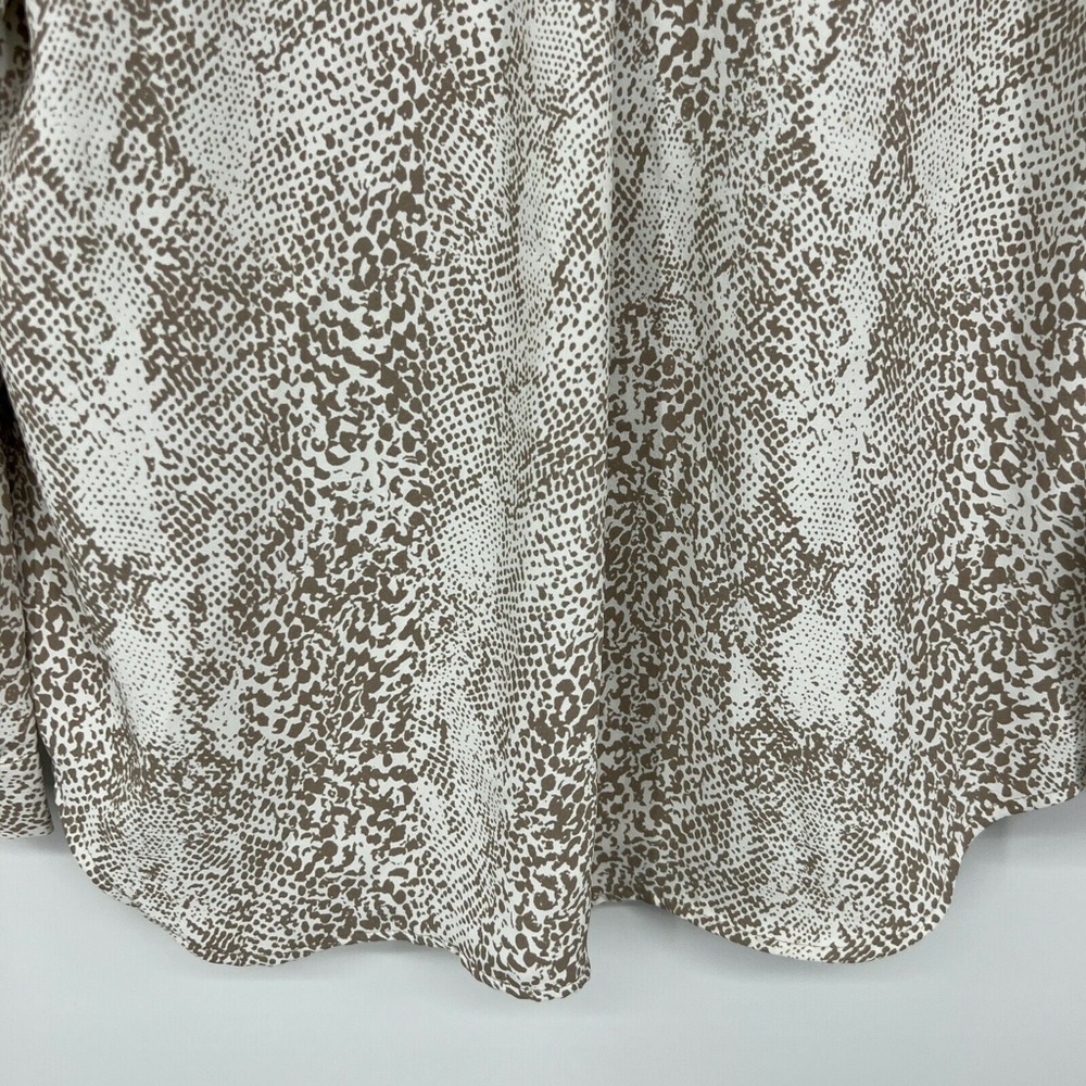 Ann Taylor Snake Pattern Button Down Camp Shirt - image 5